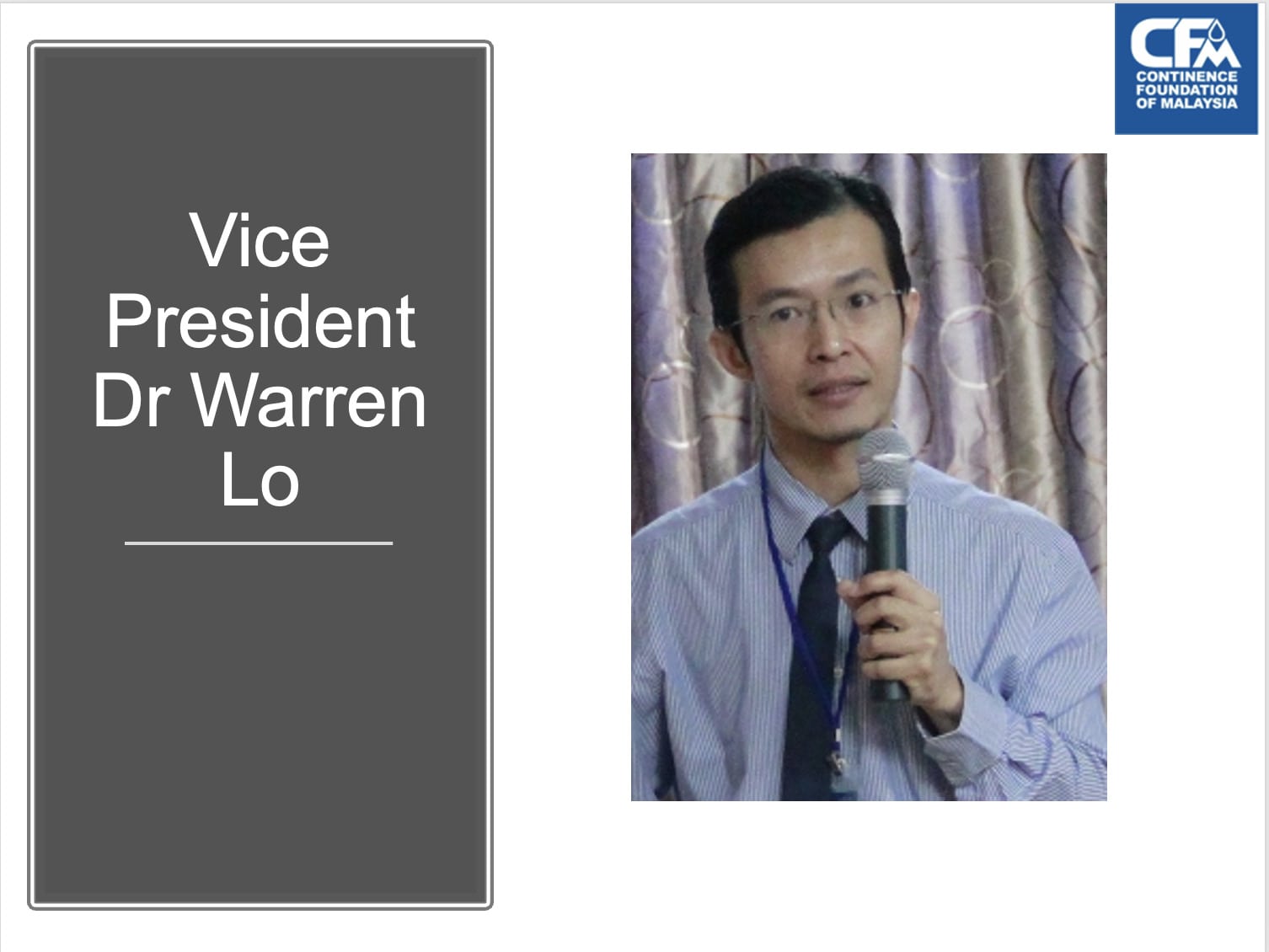 Vice President - Dr Warren Lo